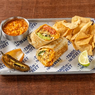 Egg & Bacon Burrito Combo.